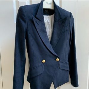 Smythe Navy Double Breasted Blazer